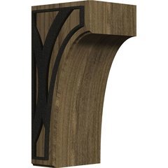 Clarksville 3.5"W x 4"D x 8"H Countertop Bracket - Walnut Clarksville 3.5"W x 4"D x 8"H Countertop Bracket - Walnut