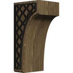 Clarksville 3.5"W x 4"D x 8"H Countertop Bracket - Walnut Clarksville 3.5"W x 4"D x 8"H Countertop Bracket - Walnut