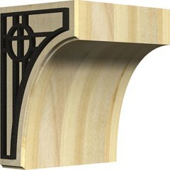 Clarksville 5.25"W x 4"D x 6"H Countertop Bracket - Rubberwood Clarksville 5.25"W x 4"D x 6"H Countertop Bracket - Rubberwood