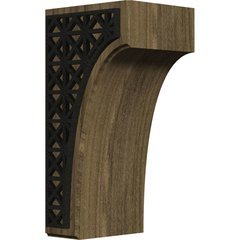 Clarksville 3.5"W x 4"D x 8"H Countertop Bracket - Walnut Clarksville 3.5"W x 4"D x 8"H Countertop Bracket - Walnut