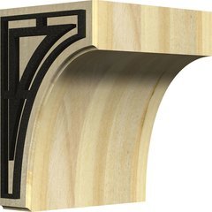Clarksville 5.25"W x 4"D x 6"H Countertop Bracket - Rubberwood Clarksville 5.25"W x 4"D x 6"H Countertop Bracket - Rubberwood