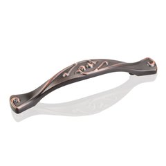 Kensington 3-3/4 Inch Center to Center Dark Brushed Antique Copper Cabinet Pull Kensington 3-3/4 Inch Center to Center Dark Brushed Antique Copper Cabinet Pull