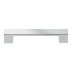 Wide Square Pull 128MM Center to Center Polished Chrome Wide Square Pull 128MM Center to Center Polished Chrome