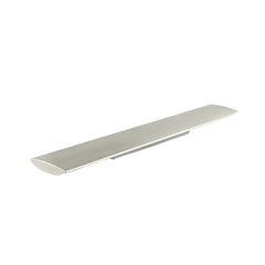 Cut Out 3-3/4 Inch Center to Center Brushed Nickel Cabinet Pull Cut Out 3-3/4 Inch Center to Center Brushed Nickel Cabinet Pull