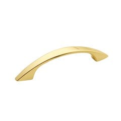 Sunnyside 3 Inch Center to Center Polished Brass Cabinet Pull Sunnyside 3 Inch Center to Center Polished Brass Cabinet Pull