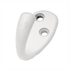 Single Utility Coat Hook White Single Utility Coat Hook White