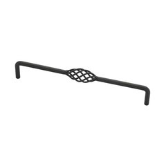 Forged Iron 11-5/16 Inch Center to Center Flat Black Cabinet Pull Forged Iron 11-5/16 Inch Center to Center Flat Black Cabinet Pull