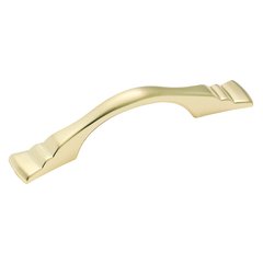 Hint of Heritage 3 Inch Center to Center Sterling Brass Cabinet Pull Hint of Heritage 3 Inch Center to Center Sterling Brass Cabinet Pull