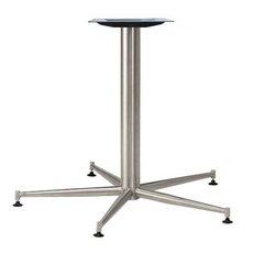 25" Dia Five Leg Table Base - Stainless Steel 28-3/8" H 25" Dia Five Leg Table Base - Stainless Steel 28-3/8" H