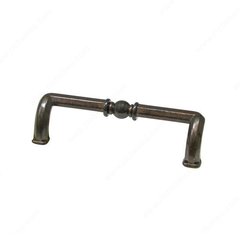 Povera 3-3/4 Inch Center to Center Shiny Spotted Bronze Cabinet Pull Povera 3-3/4 Inch Center to Center Shiny Spotted Bronze Cabinet Pull