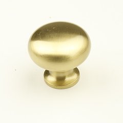 Elite 1-1/4 Inch Diameter Satin Brass Cabinet Knob Elite 1-1/4 Inch Diameter Satin Brass Cabinet Knob