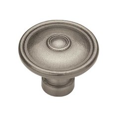 Rustique 1-1/2 Inch Diameter Antique Pewter Cabinet Knob Rustique 1-1/2 Inch Diameter Antique Pewter Cabinet Knob