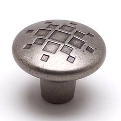 Overture 1-5/16 Inch Diameter Rustic Nickel Cabinet Knob Overture 1-5/16 Inch Diameter Rustic Nickel Cabinet Knob