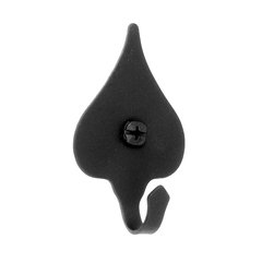 Large Heart Hook 3 inch High Black Iron Large Heart Hook 3 inch High Black Iron