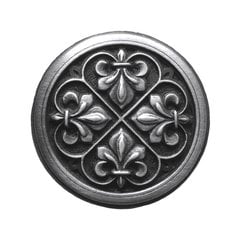 Olde World 1-3/8 Inch Diameter Antique Pewter Cabinet Knob Olde World 1-3/8 Inch Diameter Antique Pewter Cabinet Knob