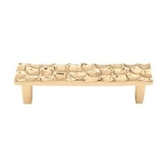 Cobblestone 3-3/4 Inch Center to Center Brass Cabinet Pull Cobblestone 3-3/4 Inch Center to Center Brass Cabinet Pull