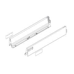 Tandembox N-22" Drawer Profile Left/Right Grey Tandembox N-22" Drawer Profile Left/Right Grey
