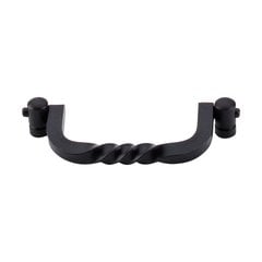 Normandy 3-3/4 Inch Center to Center Patina Black Cabinet Bail Pull Normandy 3-3/4 Inch Center to Center Patina Black Cabinet Bail Pull