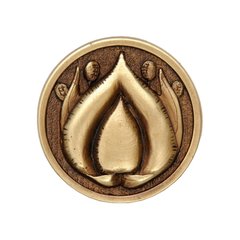 Hope Blossom 1-3/8 Inch Diameter Antique Brass Cabinet Knob Hope Blossom 1-3/8 Inch Diameter Antique Brass Cabinet Knob