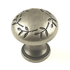 Hamilton 1-3/16 Inch Diameter Antique Pewter Cabinet Knob Hamilton 1-3/16 Inch Diameter Antique Pewter Cabinet Knob