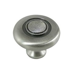 Vanilla 1-1/2 Inch Diameter Satin Antique Nickel Cabinet Knob Vanilla 1-1/2 Inch Diameter Satin Antique Nickel Cabinet Knob