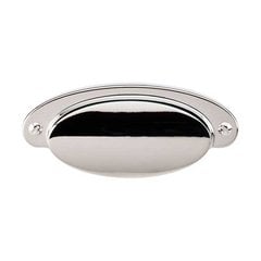 Asbury 2-9/16 Inch Center to Center Polished Nickel Cabinet Cup Pull Asbury 2-9/16 Inch Center to Center Polished Nickel Cabinet Cup Pull