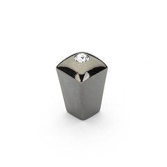 Skyvale 1/2 Inch Diameter Black Chrome w/crystal Cabinet Knob Skyvale 1/2 Inch Diameter Black Chrome w/crystal Cabinet Knob