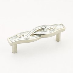 Arioso 2-1/8 Inch Center to Center Mother of Pearl, Polished Nickel Cabinet Pull Arioso 2-1/8 Inch Center to Center Mother of Pearl, Polished Nickel Cabinet Pull