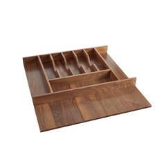 Trimmable Cutlery Tray 21-1/8 inch W Walnut Trimmable Cutlery Tray 21-1/8 inch W Walnut