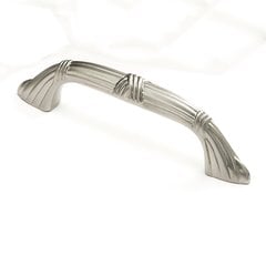 Versailles Forged Solid Brass 3-1/2 Inch Center to Center Satin Nickel Cabinet Pull Versailles Forged Solid Brass 3-1/2 Inch Center to Center Satin Nickel Cabinet Pull