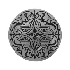 Olde Worlde 1-7/16 Inch Diameter Brilliant Pewter Cabinet Knob Olde Worlde 1-7/16 Inch Diameter Brilliant Pewter Cabinet Knob