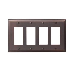 Mulholland Four Rocker Wall Plate Oil Rubbed Bronze Mulholland Four Rocker Wall Plate Oil Rubbed Bronze