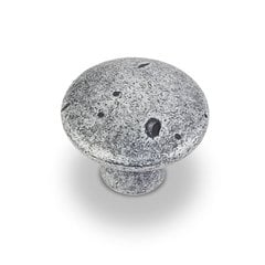 Belcastel 2 1-1/4 Inch Diameter Swedish Iron Machined Dull Cabinet Knob Belcastel 2 1-1/4 Inch Diameter Swedish Iron Machined Dull Cabinet Knob