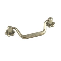 Country 3-3/4 Inch Center to Center Weathered Nickel/Copper Cabinet Bail Pull Country 3-3/4 Inch Center to Center Weathered Nickel/Copper Cabinet Bail Pull