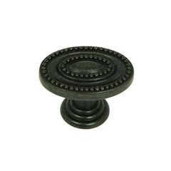 Palermo 1-1/2 Inch Diameter Antique Black Cabinet Knob Palermo 1-1/2 Inch Diameter Antique Black Cabinet Knob