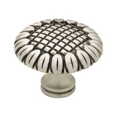 French Romantics 1-1/2 Inch Diameter Brushed Satin Pewter Cabinet Knob French Romantics 1-1/2 Inch Diameter Brushed Satin Pewter Cabinet Knob