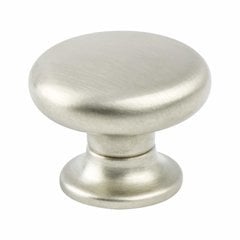 Euro Retro 1-3/16 Inch Diameter Brushed Nickel Cabinet Knob Euro Retro 1-3/16 Inch Diameter Brushed Nickel Cabinet Knob
