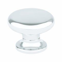 Euro Retro 1-3/16 Inch Diameter Chrome Cabinet Knob Euro Retro 1-3/16 Inch Diameter Chrome Cabinet Knob