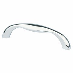 Valencia 3-3/4 Inch Center to Center Polished Chrome Cabinet Pull Valencia 3-3/4 Inch Center to Center Polished Chrome Cabinet Pull