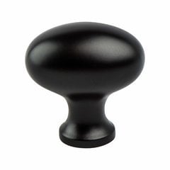 Valencia 1-3/16 Inch Diameter Dull Black Cabinet Knob Valencia 1-3/16 Inch Diameter Dull Black Cabinet Knob