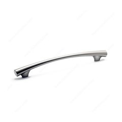 Abstract 8-13/16 Inch Center to Center Brushed Nickel Cabinet Pull Abstract 8-13/16 Inch Center to Center Brushed Nickel Cabinet Pull