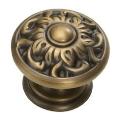 Corinthian 1-3/8 Inch Diameter Redington Brass Cabinet Knob Corinthian 1-3/8 Inch Diameter Redington Brass Cabinet Knob