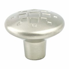 Overture 1-5/16 Inch Diameter Brushed Nickel Cabinet Knob Overture 1-5/16 Inch Diameter Brushed Nickel Cabinet Knob
