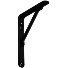 EnduraBrace 1.125"W x 6"D x 8"H Countertop Bracket - Steel Matte Black EnduraBrace 1.125"W x 6"D x 8"H Countertop Bracket - Steel Matte Black