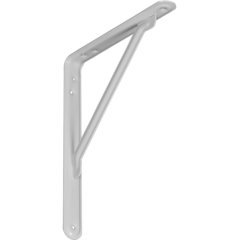 EnduraBrace 1.125"W x 8"D x 10"H Countertop Bracket - Steel Matte White EnduraBrace 1.125"W x 8"D x 10"H Countertop Bracket - Steel Matte White