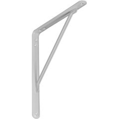 EnduraBrace 1.125"W x 10"D x 12"H Countertop Bracket - Steel Matte White EnduraBrace 1.125"W x 10"D x 12"H Countertop Bracket - Steel Matte White