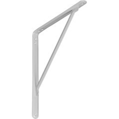 EnduraBrace 1.125"W x 12"D x 13.75"H Countertop Bracket - Steel Matte White EnduraBrace 1.125"W x 12"D x 13.75"H Countertop Bracket - Steel Matte White
