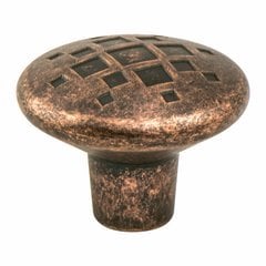 Overture 1-5/16 Inch Diameter Rustic Copper Cabinet Knob Overture 1-5/16 Inch Diameter Rustic Copper Cabinet Knob