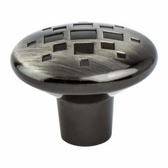 Overture 1-5/16 Inch Diameter Rustic Black Nickel Cabinet Knob Overture 1-5/16 Inch Diameter Rustic Black Nickel Cabinet Knob