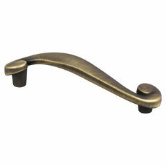 Sonata 3-3/4 Inch Center to Center Rustic Brushed Brass Cabinet Pull Sonata 3-3/4 Inch Center to Center Rustic Brushed Brass Cabinet Pull